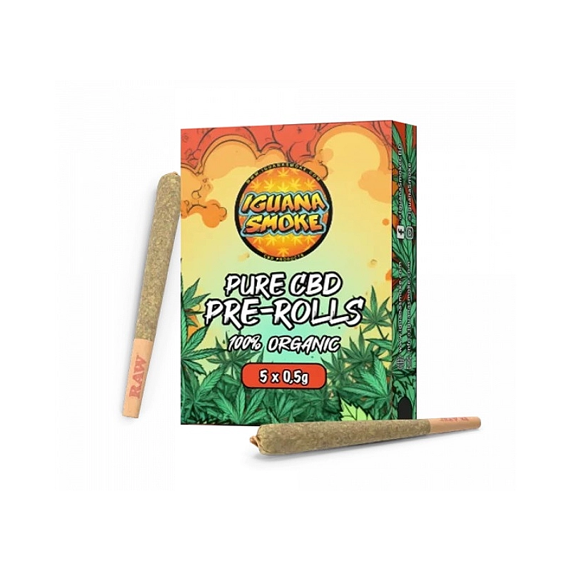 Iguana Smoke Pack de Pre Rolls x5